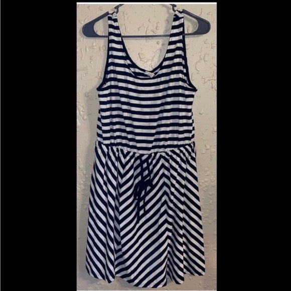 a new day Dresses & Skirts - Women’s A New Day black and white drawstring waist dress (L)